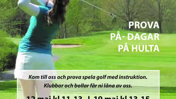 Prova På golf på Hulta den 19 maj