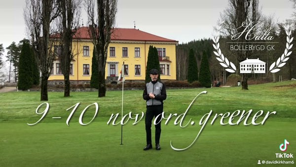 Vi stänger ord.greener den 11 nov!!